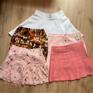 Wholesale 5 Mini Skirt Bundle Lot Summer Spring Mixed High Waist 26 Inch Size S